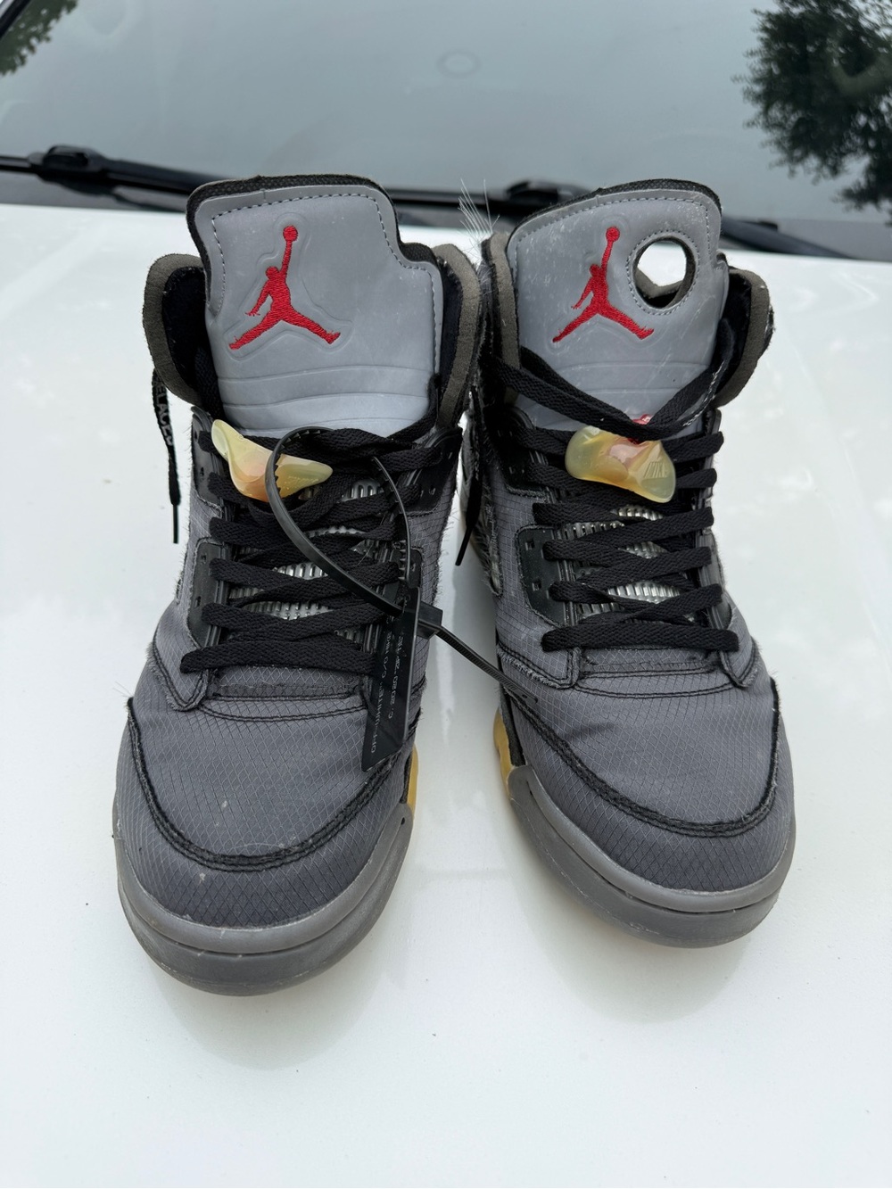 Air Jordan 5 Retro SP x Off-White Mid Muslin Size 11 - Picture 4 of 7